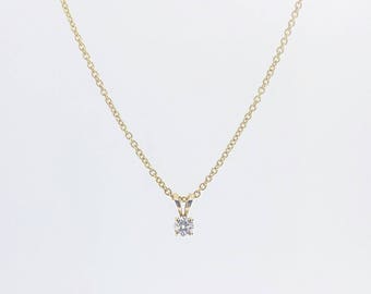 0.30ct Art Deco Necklace, Necklaces Pendants