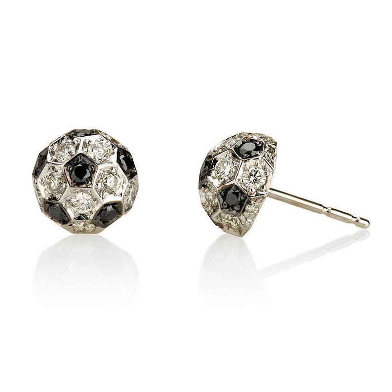 14k Gold Stud Earrings image 2