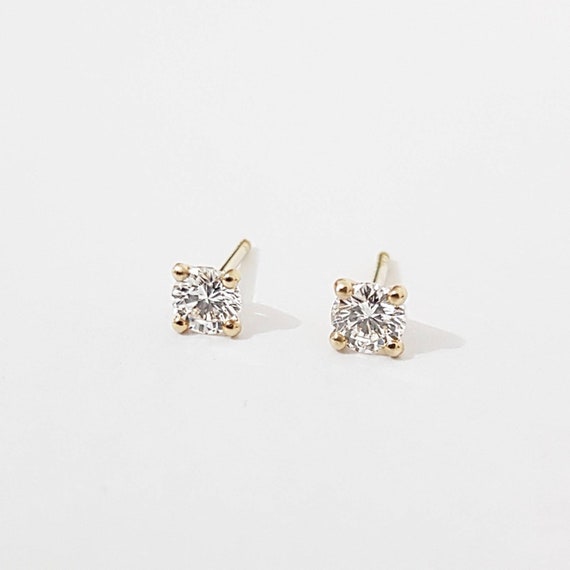 0 7 Carat Diamond Earrings Etsy