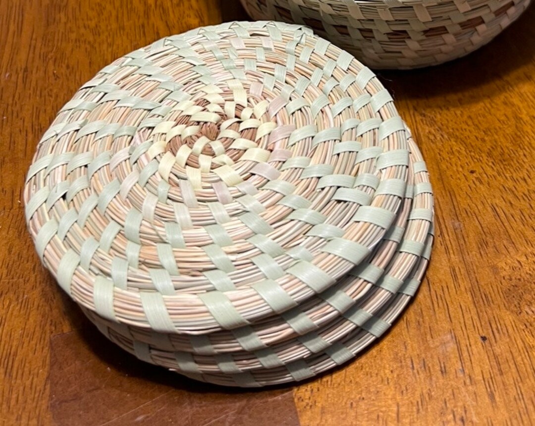 Sweetgrass Coaster Set Etsy