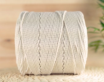 Macrame Cord 3mm 400 Meters 3ply, Macrame Supplies, Macrame Rope, Cotton Rope ,Bulk macrame cord,3mm macrame cord