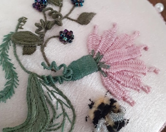 Stumpwork Pinwheel Kit: 3D Embroidery with DMC Threads
