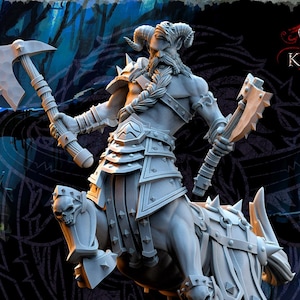 Realms of Mayhem - Karragh, Feranthal warlord - Beholder Miniatures