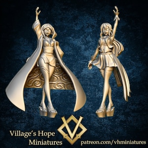 Idol Duo 28mm dnd miniature - Village&#39;s Hope Miniatures