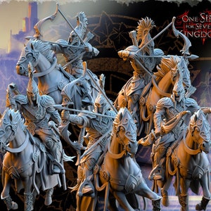 Silvermoor Elves - Cavalry Archers - Beholder Miniatures