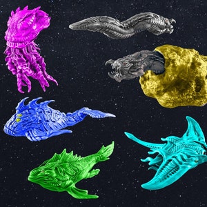 12pc Space Creatures - EC3D