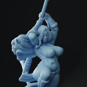 Thitania the barbarian  dnd miniature - Twin Goddess Miniatures