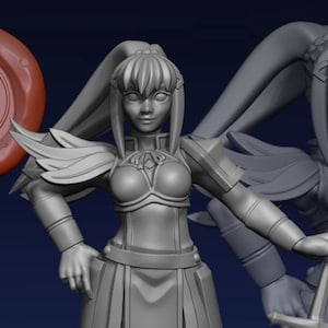 Darkness Warrior 32mm dnd miniature - Ethan Savage Studios