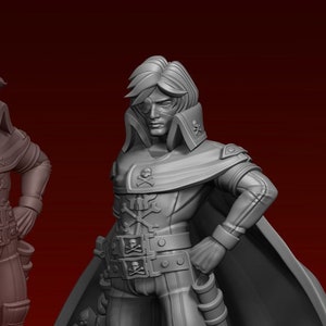 Space Pirate 32mm dnd miniature - Ethan Savage Studios