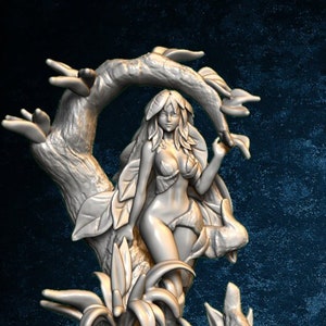 Dryad Monster Girl - 28mm dnd miniature