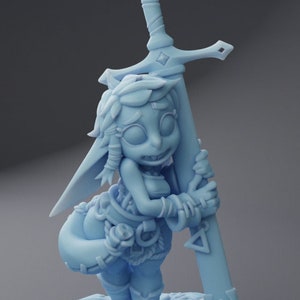 Goblin squire 32mm miniature - Twin Goddess Miniatures