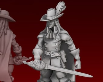 赤の魔法使い 32mm D&Dミニチュア - イーサン・サベージ・スタジオ