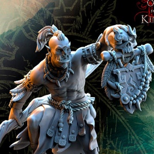 Salanaar Orcs - Ashtarak, Orc Shaman - Beholder Miniatures