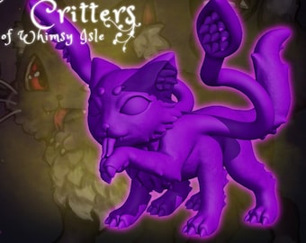 Displacer Kitten dnd miniature - Velrock Art Miniatures