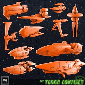 11pc Sylwarin Battlefleet - EC3D