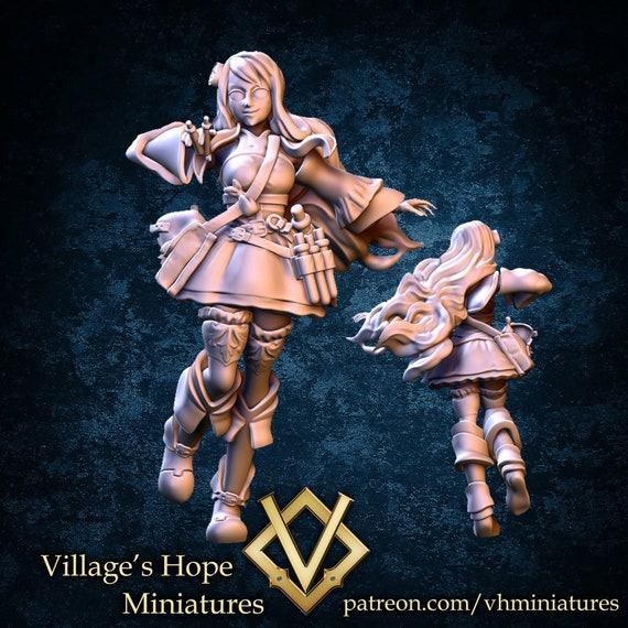 ヴァイアル アルケミスト・ミニ The Alchemist mini Elf Artificer Miniature Evil Alchemist Mini Dungeons and