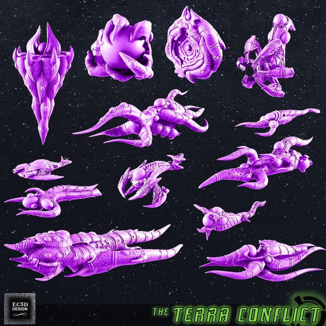Uiar 13pc Oq'uiar Battlefleet - EC3D - Etsy