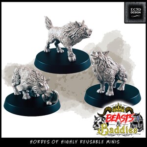 Wolf Pack Bundle dungeons and dragons monster - EC3D