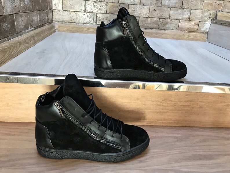 mens black high tops