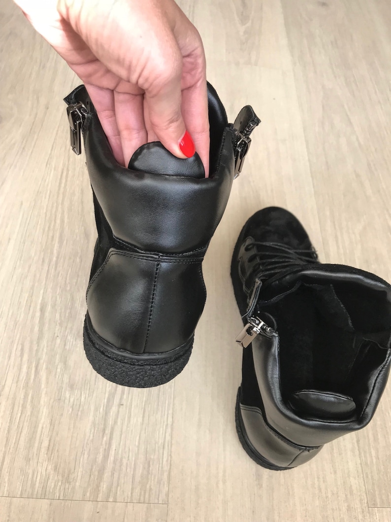 mens leather high tops