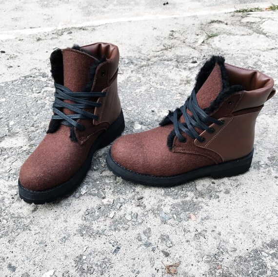 winter boots women fur