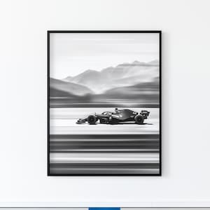 Formula 1 Racing Art – Motion Blur F1 Car Print | Gift for Motorsports Fans | Digital Download | Home Decor | Wall Art | Wall Decor