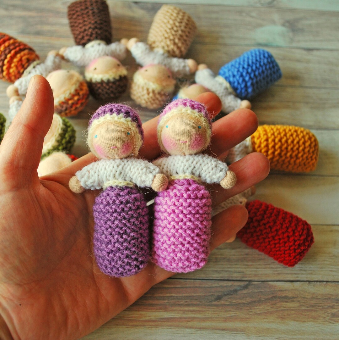 Little Knitted Baby Dolls Waldorf Inspired Dolls Small Baby - Etsy