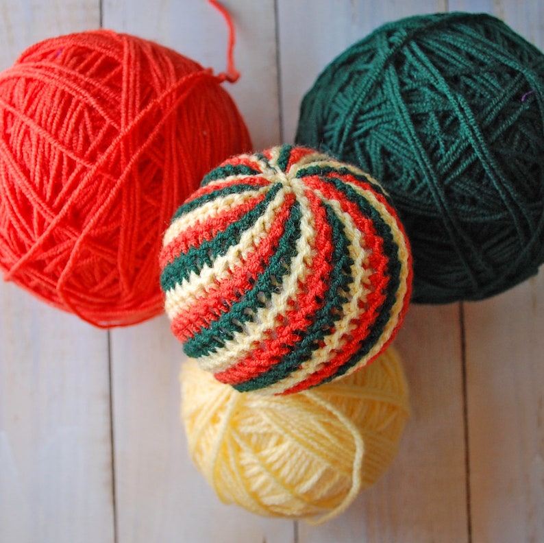 Acrylic Balls Autumn Color Balls Waldorf Inspired Balls Rainbow Balls Baby Toy Balls Knit