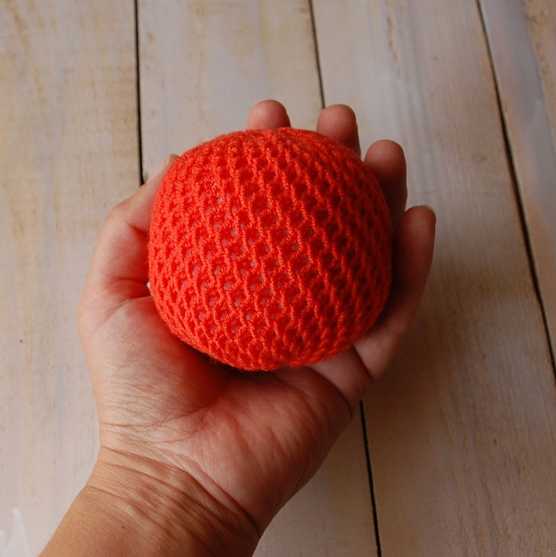 Acrylic Balls Autumn Color Balls Waldorf Inspired Balls Rainbow Balls Baby Toy Balls Knit