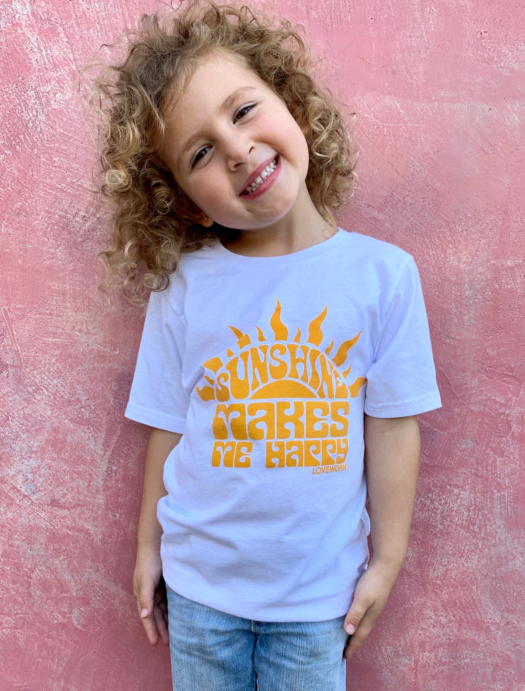 Sunshine Makes Me Happy Youth T-shirt - Etsy