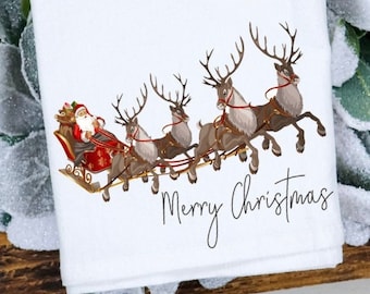 Christmas Tea Towel | Christmas Decor | Home Decor | Christmas Gifts | Merry Christmas | Holiday Decor | Christmas | Kitchen Towel