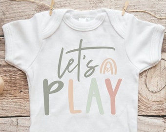 Let's Play Bodysuit | Baby Bodysuit | Baby Clothes | Baby Apparel | Bay Shower Gift | Baby | Newborn