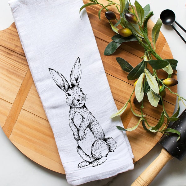 Bunny Tea Towel - Etsy