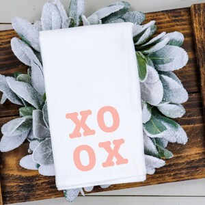 Valentine's Day Tea Towel Flour Sack Tea Towel Valentine's Day Decor Kitchen Towel Kitchen Linen Farmhouse Decor image 9