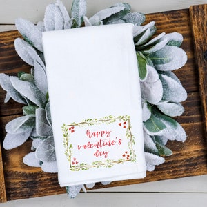Valentine's Day Tea Towel Flour Sack Tea Towel Valentine's Day Decor Kitchen Linen Kitchen Decor Galentine's Day Gift image 7