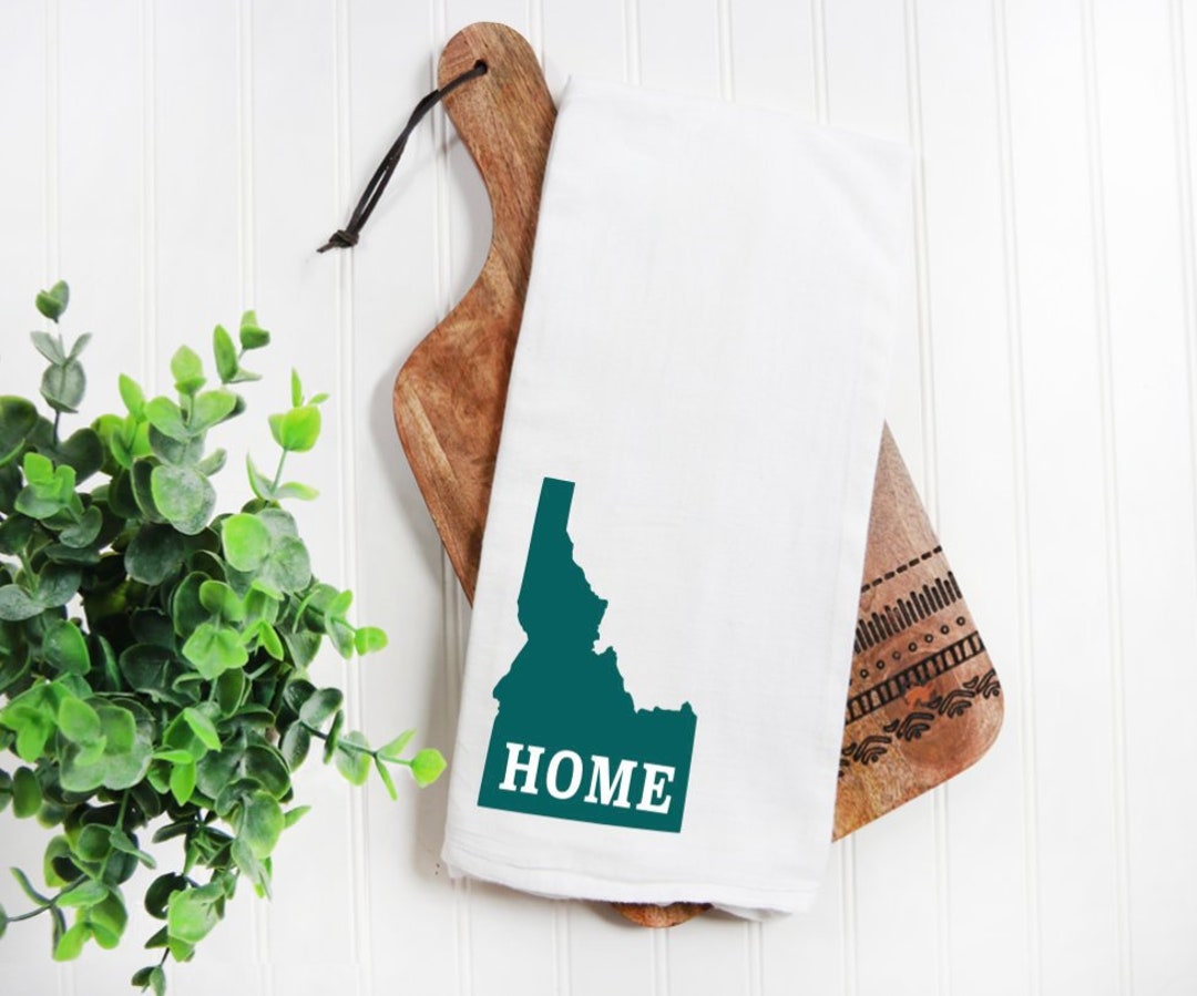 Idaho Tea Towel Idaho State Flour Sack Tea Towel Etsy