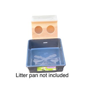 Rabbit Hay Feeder - Litter Pan Version (Litter Pan Not Included)