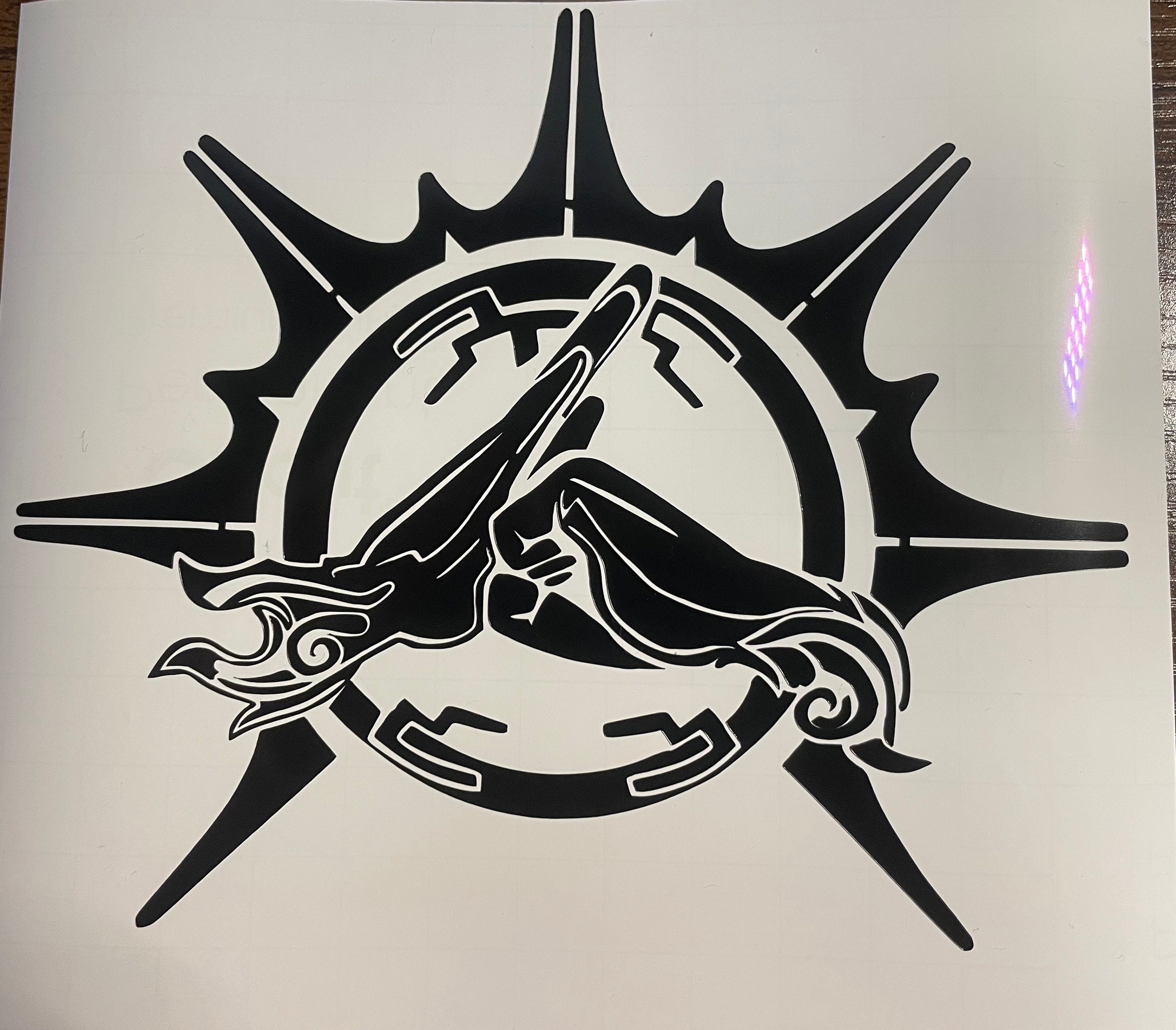 Split Gate Emblems Balder's Gate 3 Monk Emblem Decal - Etsy