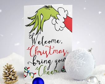 Printable Christmas Cards - Welcome Christmas