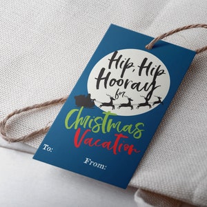 Christmas Vacation Gift Tags - Printable - Etsy