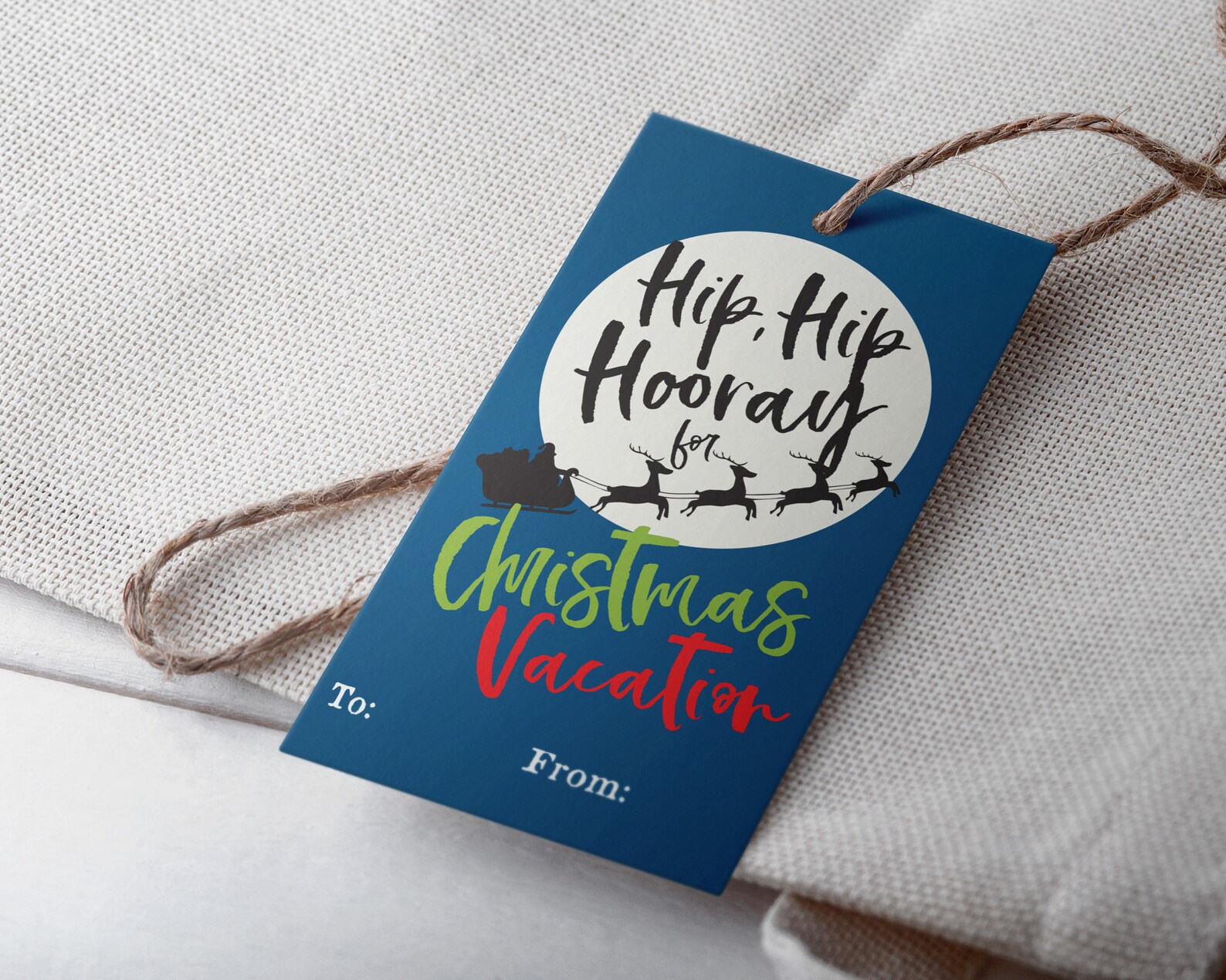 Christmas Vacation Gift Tags - Printable - Etsy