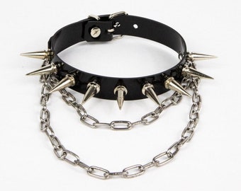 PITBULL CHOKER, Nieten Halsband mit Kette