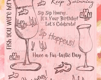 Sip Happens - Polka Dot Orchard digi stamp