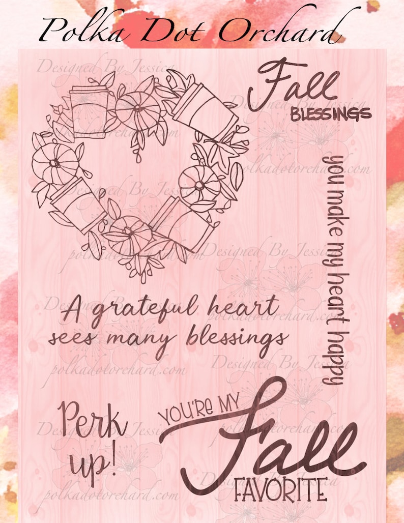 A Grateful Heart Digital Stamp Set image 0