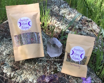 Serenity~7 Sisters ~Sacred Herbal Blend~ Medicinal Herbs~Organic~Herbal Tea~ Incense~ Blue Lotus~