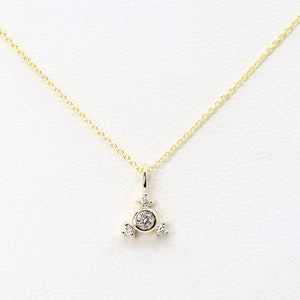 14k Gold Necklace / Diamond Necklace / 14k Dainty Necklace / Tiny Necklace for Women / Everyday Necklace / Layering Necklace / Mini Necklace