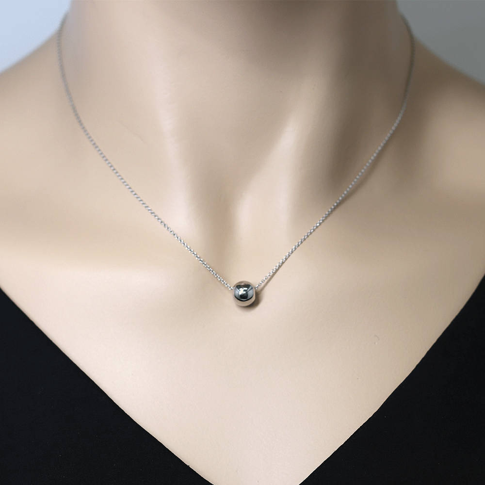 最安値級価格 / Necklace Ball Plain 14k Simple / Necklace Gold Solid ジャケット・アウター