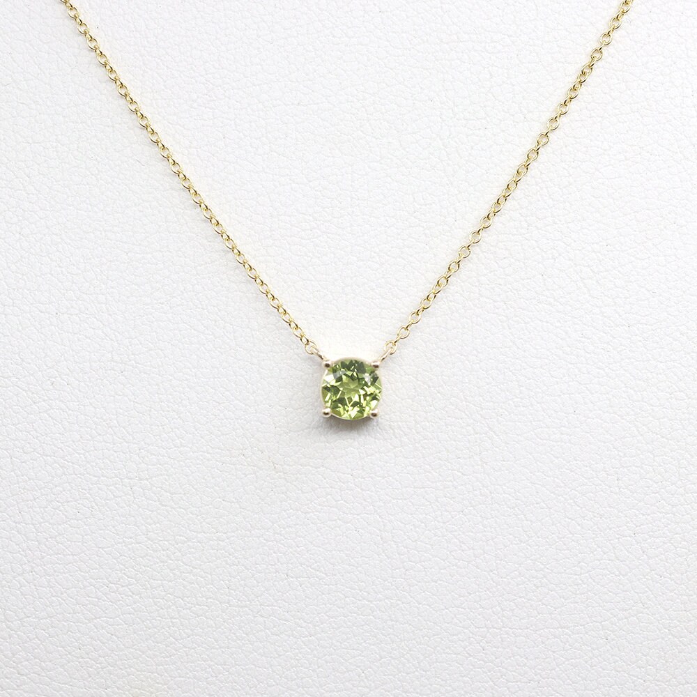 0.5CT Natural AAA Peridot Necklace 