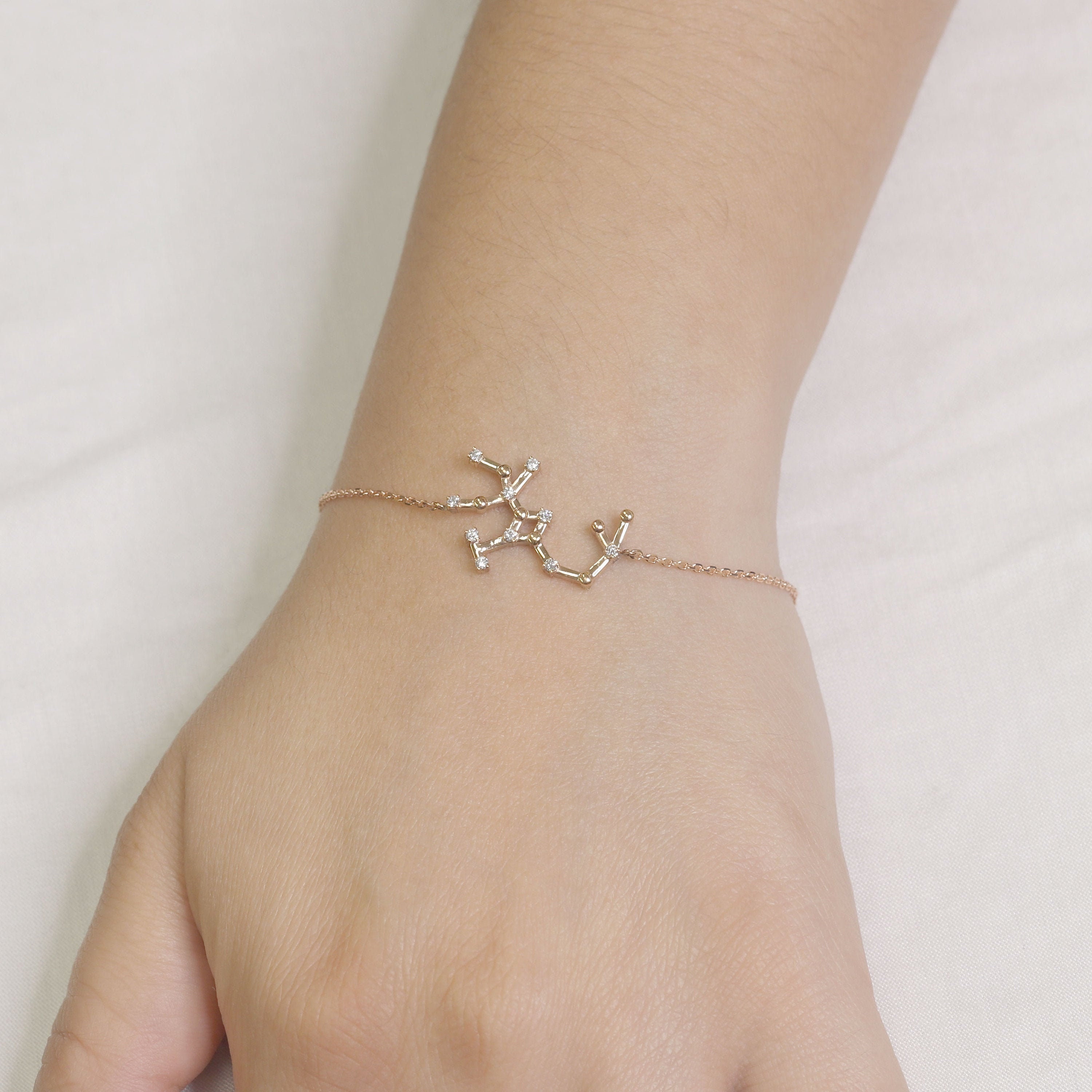 Zodiac Cuff Bracelet Sagittarius Constellation Sign | Jewelry December –  Whitney Howard Designs