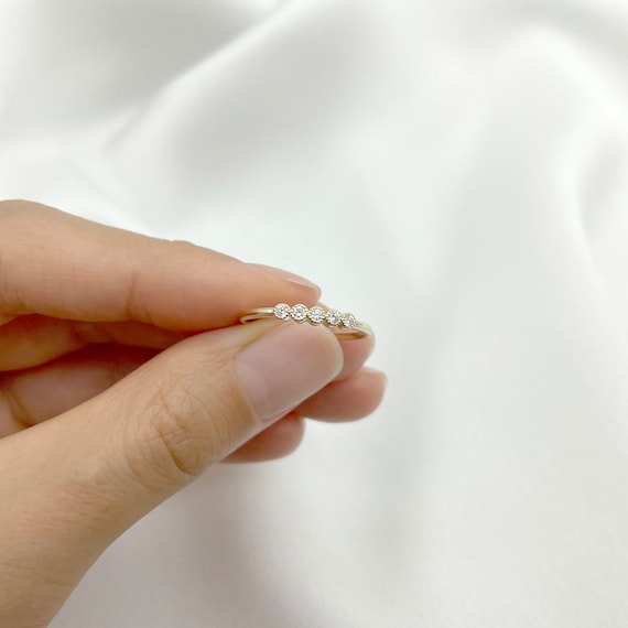Milgrain bezel shop ring